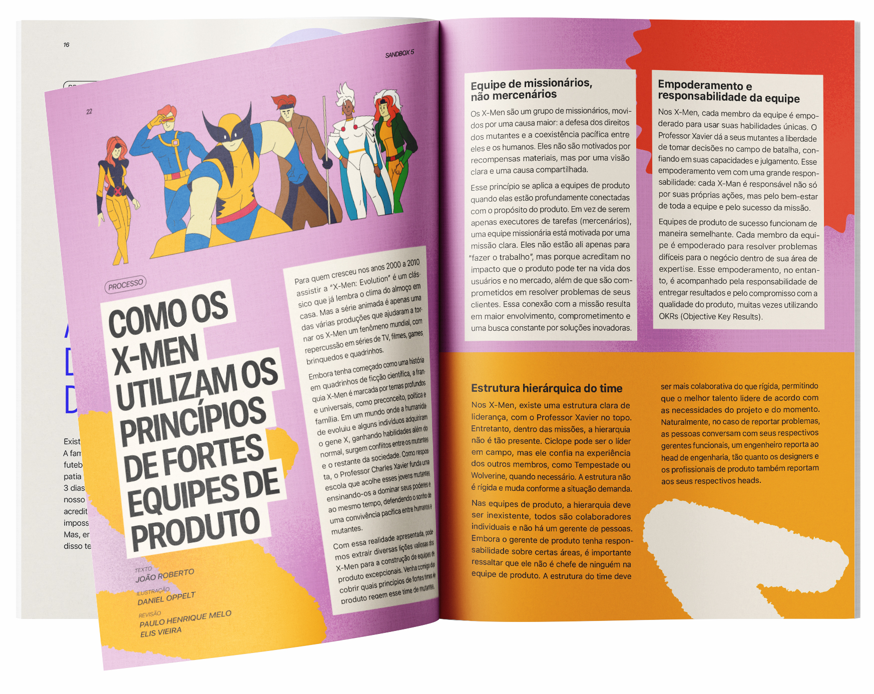 Capa da 5º edição da revista sandbox. Mostra um passagem entre um céu com uma escada para o espaço. Fitas vermelhas passam por entre a passagem.